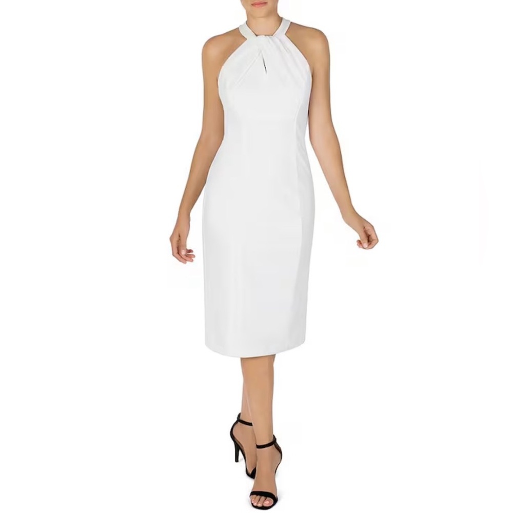 Julia Jordan Twist Neck Sheath Dress